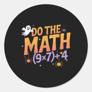 Sticker Rond Six Seven 67 Mème Faites Le Calcul Halloween Alpha