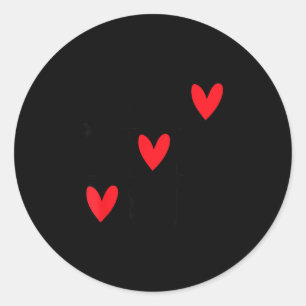 Sticker Rond Six Seven Gamer 67 Saint Valentin 6 7 Drôle