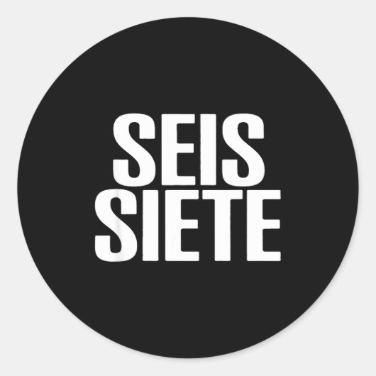 Sticker Rond Six Seven Spani-shirt  (Devant)