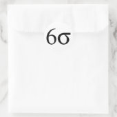 Sticker Rond Six Sigma (Lean Six Sigma) (Sac)
