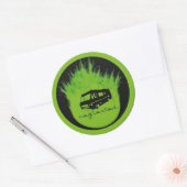 Sticker Rond Six Strickers Négligés De 3 Pouces (Enveloppe)
