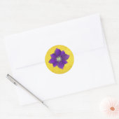 Sticker Rond Sixième cadeau Chakra - Troisième oeil (Enveloppe)