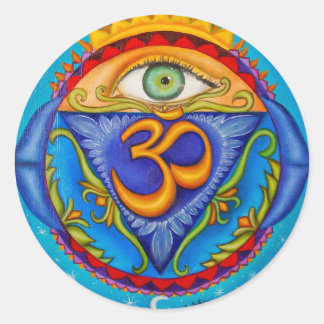 Sticker Rond Sixième chakra, Troisième oeil