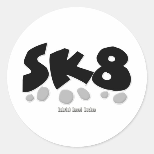 STICKER ROND SK8 (Devant)