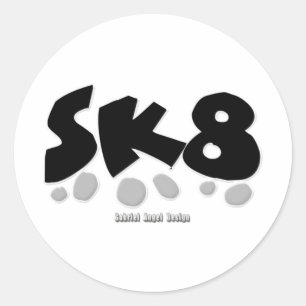 STICKER ROND SK8