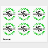 Sticker Rond Skankin' (blanc) (Feuille)