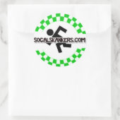 Sticker Rond Skankin' (blanc) (Sac)