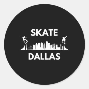 Sticker Rond Skate Dallas Tx Fans de skateboard à Dallas Skylin
