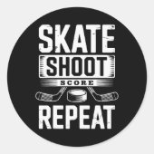 Sticker Rond Skate Shoot Score Repeat (2)  (Devant)