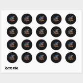 Sticker Rond Skate Skateboard Skate Pop (Feuille)