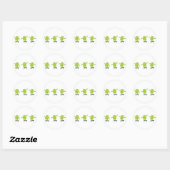 Sticker Rond Skateboard Android (Feuille)