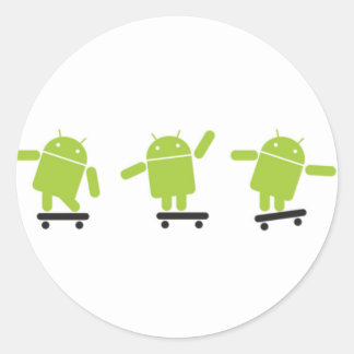 Sticker Rond Skateboard Android