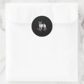 Sticker Rond Skateboard Bulldog (Sac)
