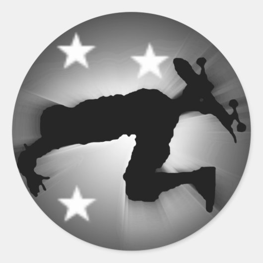 Sticker Rond skatersil (Devant)