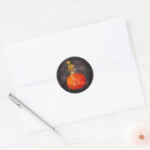 Sticker Rond Skeleton Jack-o'-lantern Halloween Funny  (Enveloppe)