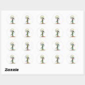 Sticker Rond sKeLeToN JuiCe (Feuille)
