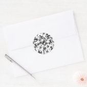 Sticker Rond Skeleton Skull Art Pattern (Enveloppe)