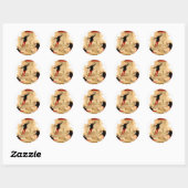 Sticker Rond Skeletons scientifiques (Feuille)