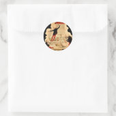 Sticker Rond Skeletons scientifiques (Sac)