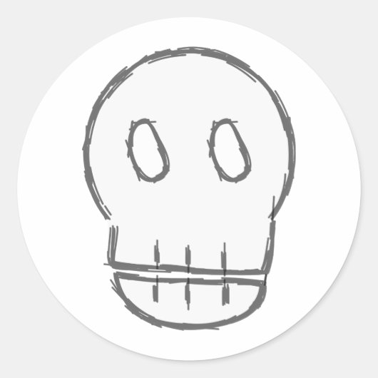 Sticker Rond Sketchy (Devant)