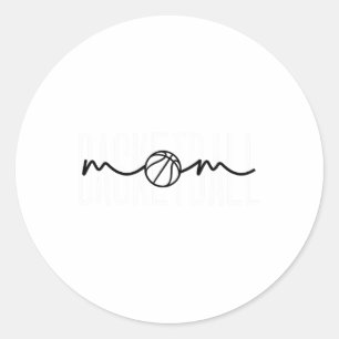 Sticker Rond Sketll Mom Sketll Mama mignonne Mom Life Sketll