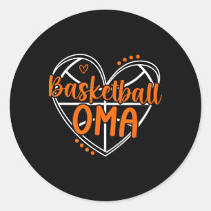 Sticker Rond Sketll Oma Heart Oma d'un joueur de Sketll Oma