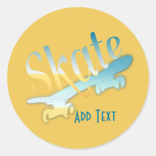Sticker Rond Ski