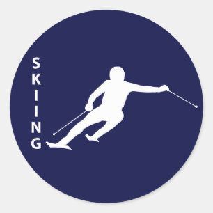Sticker Rond Ski