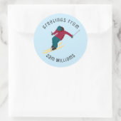 Sticker Rond Ski (Sac)