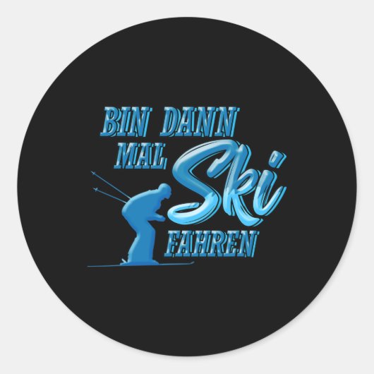 Sticker Rond Ski (Devant)