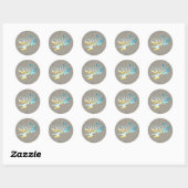 Sticker Rond Ski (Feuille)
