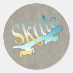 Sticker Rond Ski