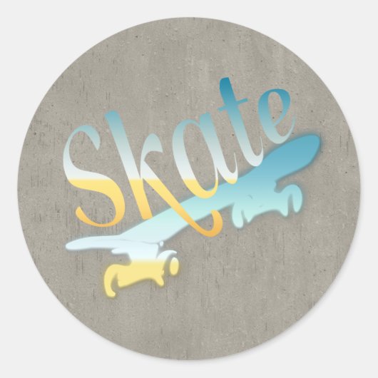Sticker Rond Ski (Devant)