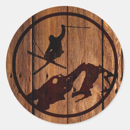 Sticker Rond Ski (Devant)