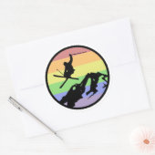 Sticker Rond Ski (Enveloppe)