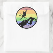 Sticker Rond Ski (Sac)