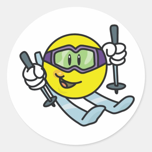 Sticker Rond Ski (Devant)