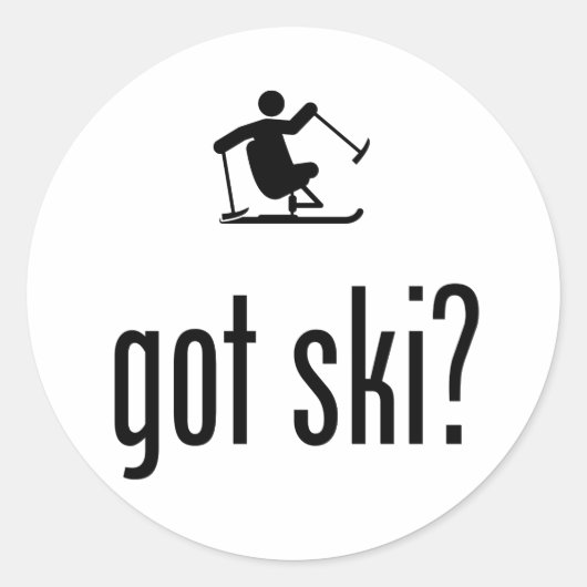 Sticker Rond Ski adaptatif (Devant)