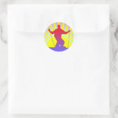 Sticker Rond ski alpin (Sac)