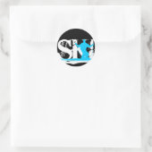 Sticker Rond ski alpin (Sac)