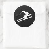 Sticker Rond ski cool (Sac)