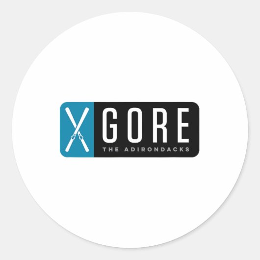 Sticker Rond Ski de Gore Mountain (Devant)