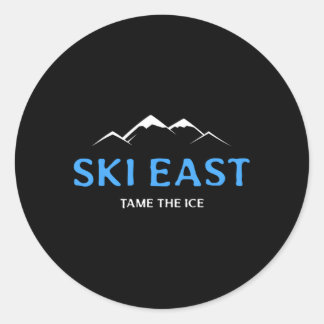 Sticker Rond Ski Est Tame La Glace