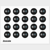 Sticker Rond Ski graphique Killington Vermont (Feuille)
