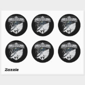 Sticker Rond Ski Green Mountains, VT (Feuille)
