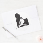 Sticker Rond Ski Idaho (Enveloppe)