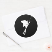 Sticker Rond Ski libre (Enveloppe)