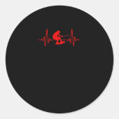 Sticker Rond Ski nautique Ski nautique (Devant)