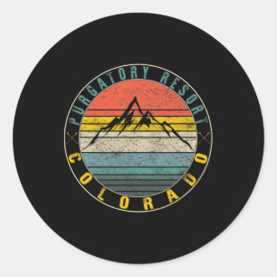 Sticker Rond Ski Purgatoire Colorado Snowboard Ski Snow Mo