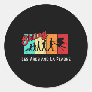 Sticker Rond Ski T Les Arcs Et La Plagne Pour Hommes Et Femmes